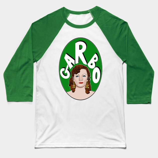 Greta Garbo Baseball T-Shirt by EmmaFifield